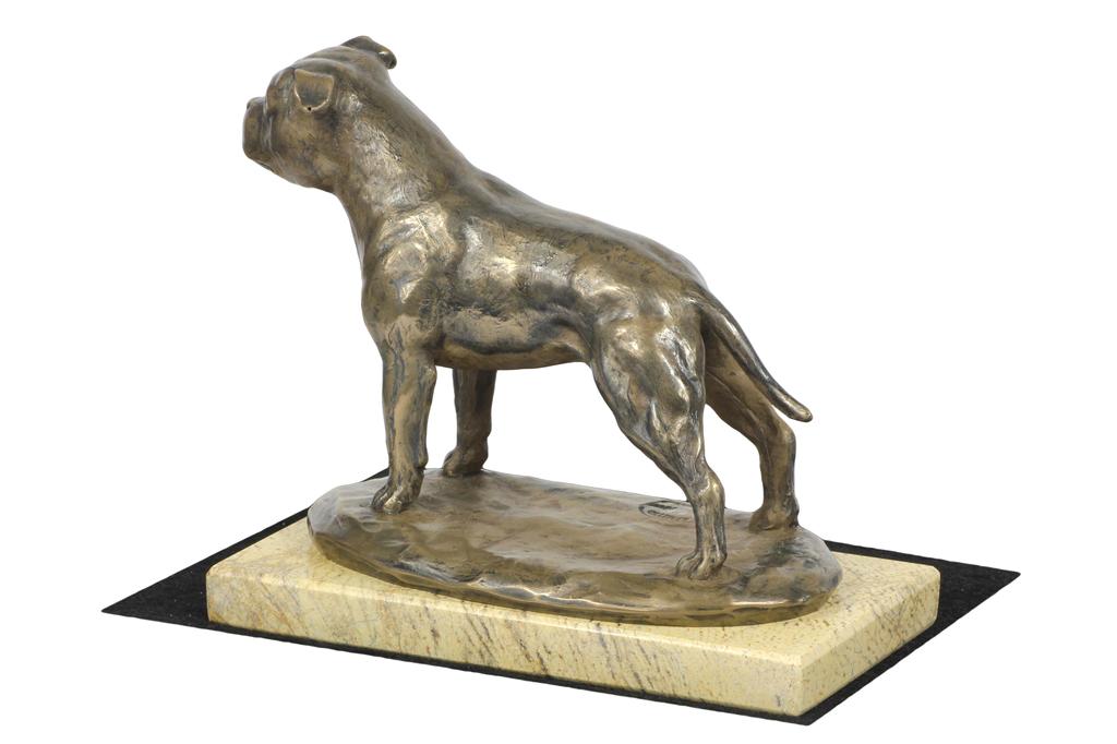 Staffordshire Bull Terrier, Staffy III - dog figurine, dog silhouette figurine, trophy for Art-Dog dog show exhibition