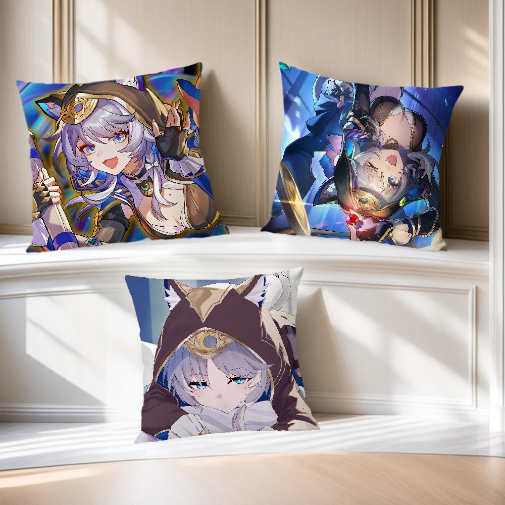 Игра милый Honkai Star Rail Шифр наволочка Удобная мягкая Наволочка для дивана Гостиная Домашний декор Защитные чехлы