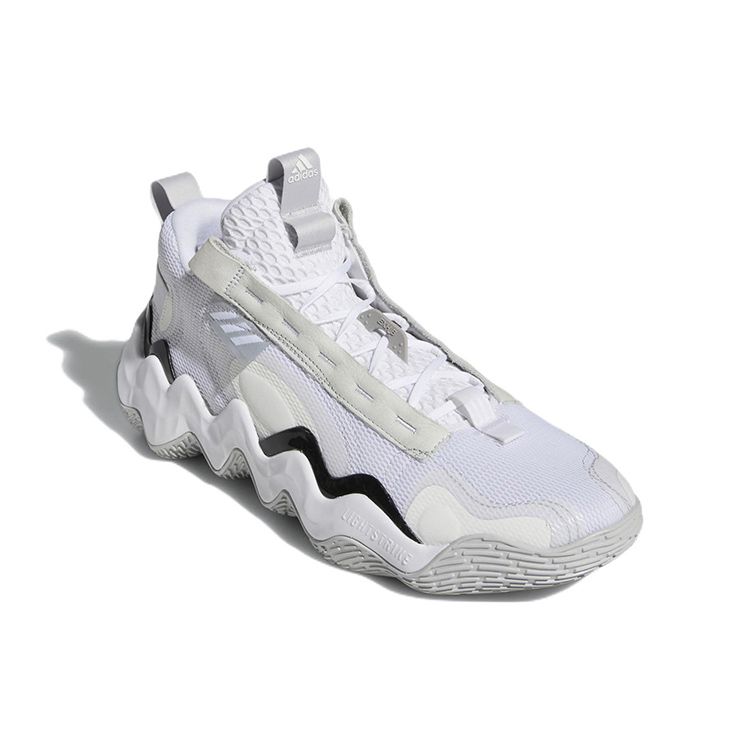 adidas Exhibit B Белые черные мужские кроссовки Cloud-White Core-Black Team-Light-Grey GZ2383