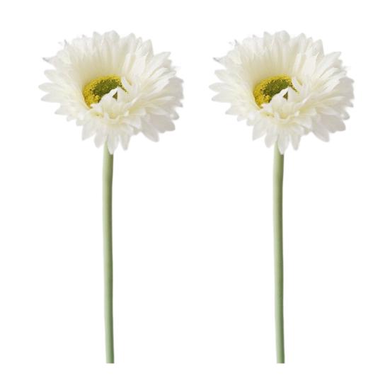 2 шт. искусственные растения, простые в уходе, декоративные, с тонкой текстурой, привлекательные цветочные композиции с одной веткой, свадебный декор