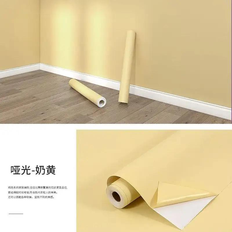 Корея Розовые Водонепроницаемые Обои Самоклеящиеся Для Дома Спальни Комнаты в Общежитии Наклейки на Стену Утолщенные Клеящиеся Для Стола Шкафа Ремонт