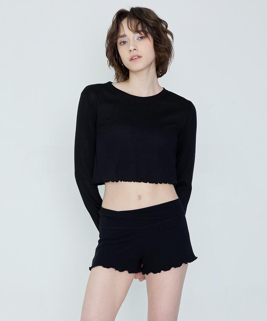 Женская одежда для йоги Debiweeo Devi-B0061-Black Пилатес Вивиана Ребристые Шорты
