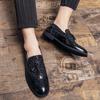 Luxury Brand High Quality Gold Tassel Loafers Shoes Men Soft Comfortable Mens Wedding Thick Sole Casual Shoes Men's Brogue Shoes