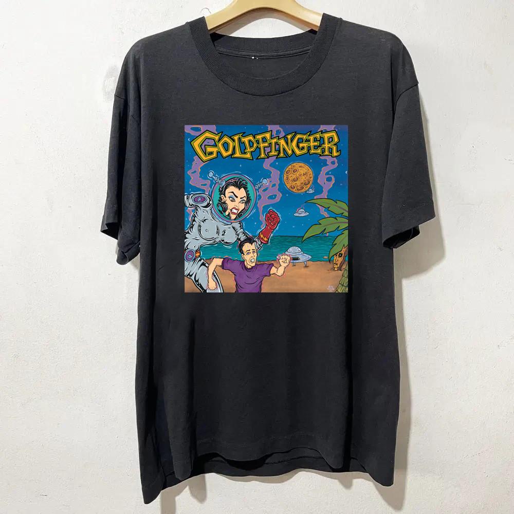 RARE Goldfinger Album Black Cotton unisex S to 5XL Shirt AD237 Unisex T-Shirt
