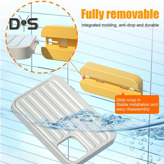 Платформа для жердочки для птиц Пластиковая подставка для жердочки для попугаев Полка с кормушкой Аксессуары для клетки для попугаев Кореллы Неразлучники Волнистые попугайчики