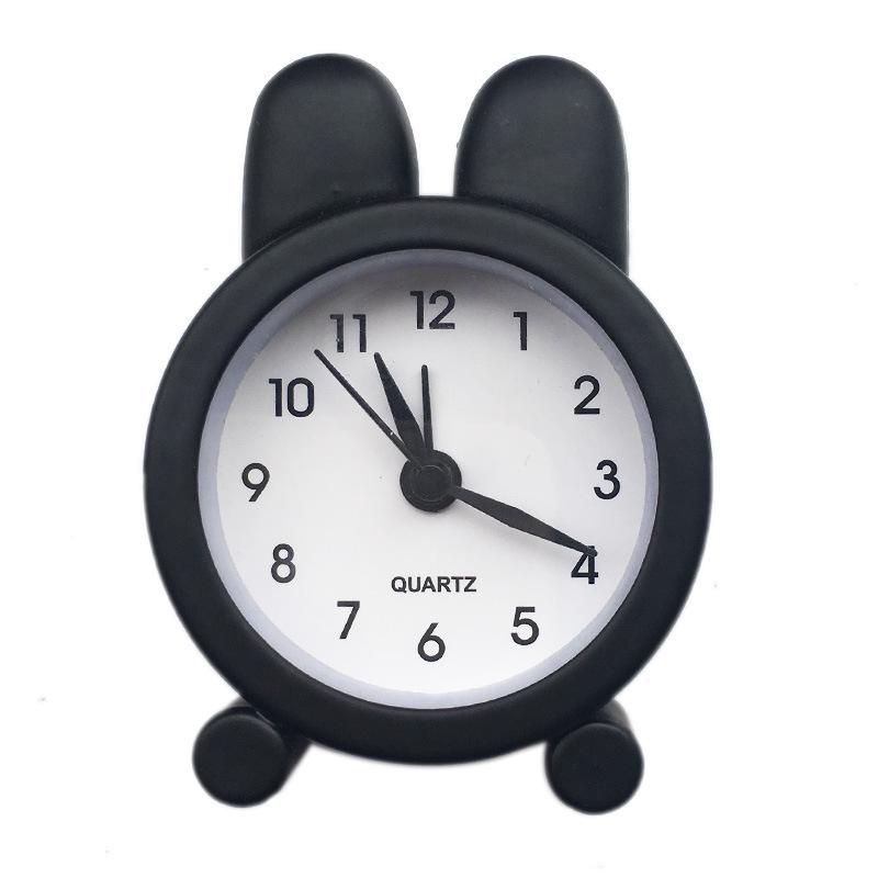 Creative Gift Metal Small Alarm Clock Mini Cute Little Bunny Alarm Clock