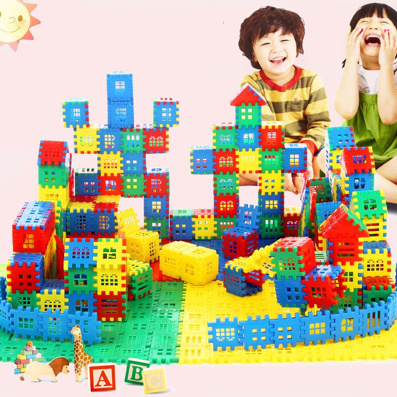 Building Blocks Large Particle Children's Educational Toy Building Blocks Castle House