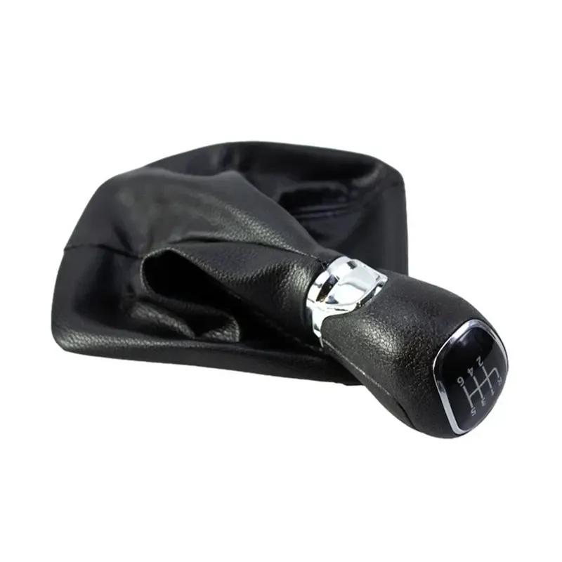 Для Skoda Octavia 2 A5 A6 2004-2012 5/6-ступенчатый автомобильный рычаг переключения передач с чехлом из ПУ кожи, ручка переключения