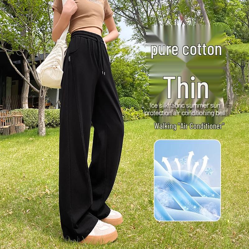 Женские спортивные штаны с флисовой подкладкой 2024: Драпировка, Узкий, Прямой слим, и Широкие брюки для Весны и Осени