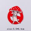 Mushroom Patch Iron On Patches For Clothing Thermoadhesive Patches On Clothes Natural Cartoon Embroidery Patch For Clothes Badge