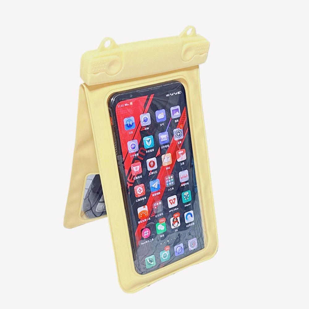 Touchscreen Waterproof Phone Pouch Double Pocket Clear Swim Phone Cover Beach