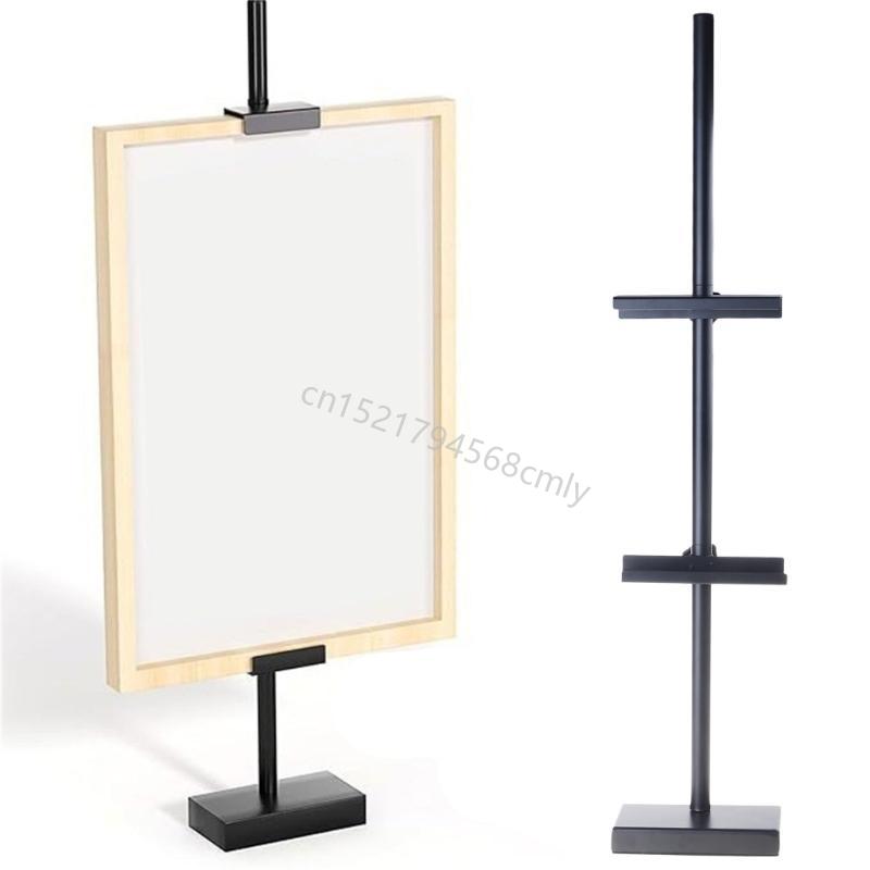 Steel Frame Easels Stand Adjustables Desktop Display for Artwork and Portraits 6XDE