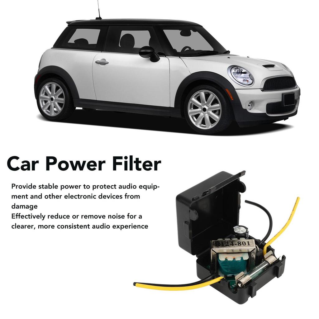 Car Power Filter Noise Reduction Stereo Power Filter for Car Audio System