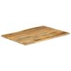 VidaXL Dessus de table 90x80x2,5 cm bord vivant bois massif manguier, dessus de table en bois, dessus de table d'appoint, 370723