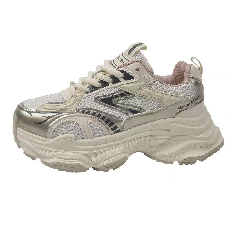 Дофаминовые ретро легкие кроссовки на платформе, увеличивающие рост, женские, весенние, новые, на мягкой подошве, маленькие, повседневные, кроссовки папы