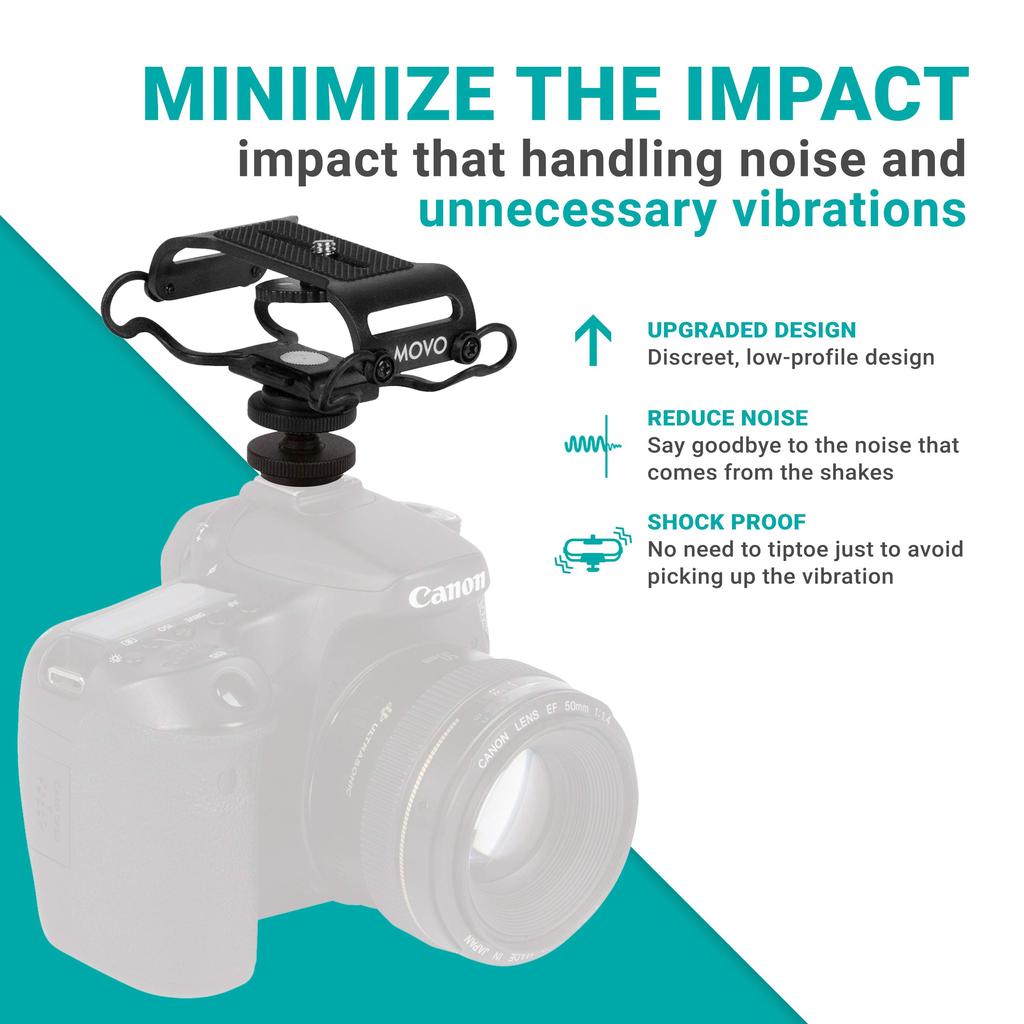 Универсальное крепление Movo для микрофона и портативного диктофона, подходит для Zoom Tascam и крепежного винта SMM5-B - H1n, H2n, H4n, H5, H6, DR-40x, DR-05x, DR-07x