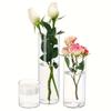 Fresh Flowers Transparent Flower Vase Shatterproof Tall Rustic Clear Vases  Wedding Decor