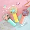 Мини-вентилятор для рук с USB-зарядкой, регулируемая скорость, летний охлаждающий вентилятор, тихий, портативный, для путешествий, на улице, маленький персональный вентилятор