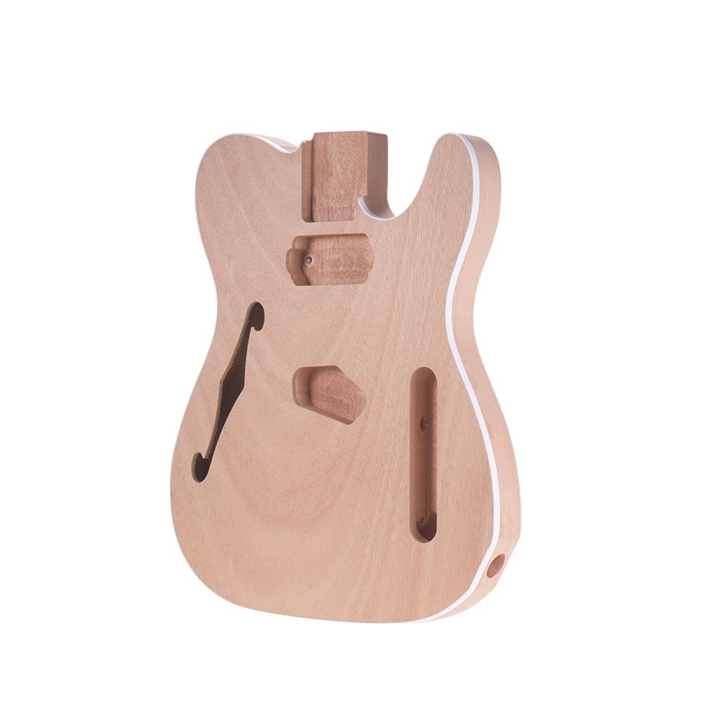 DIY Unfinished Mahogany Wooden Body Replace Part for TL F Electric Guitar