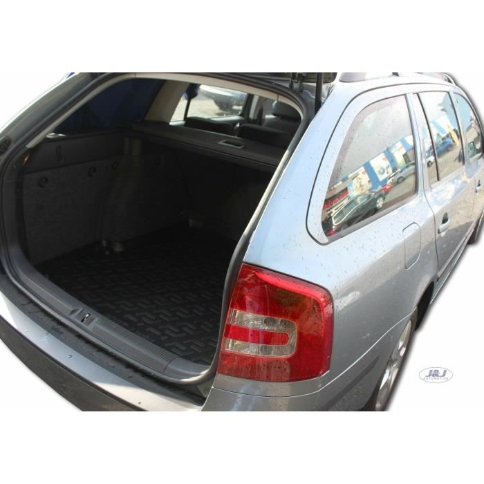 J&J AUTOMOTIVE | Tapis De Coffre Caoutchouc Premium Pour Skoda Octavia 2 Break 2004-2013