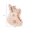 MZB T DIY Electric Guitar Unfinished Body Guitar Barrel Blank Basswood Guitar Body