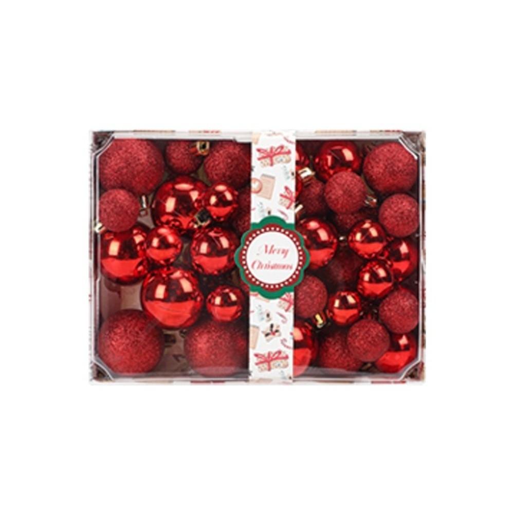 42 шт./набор Пластиковая подвеска на елку Рождественские безделушки Рождественский шар Рождественский набор шаров