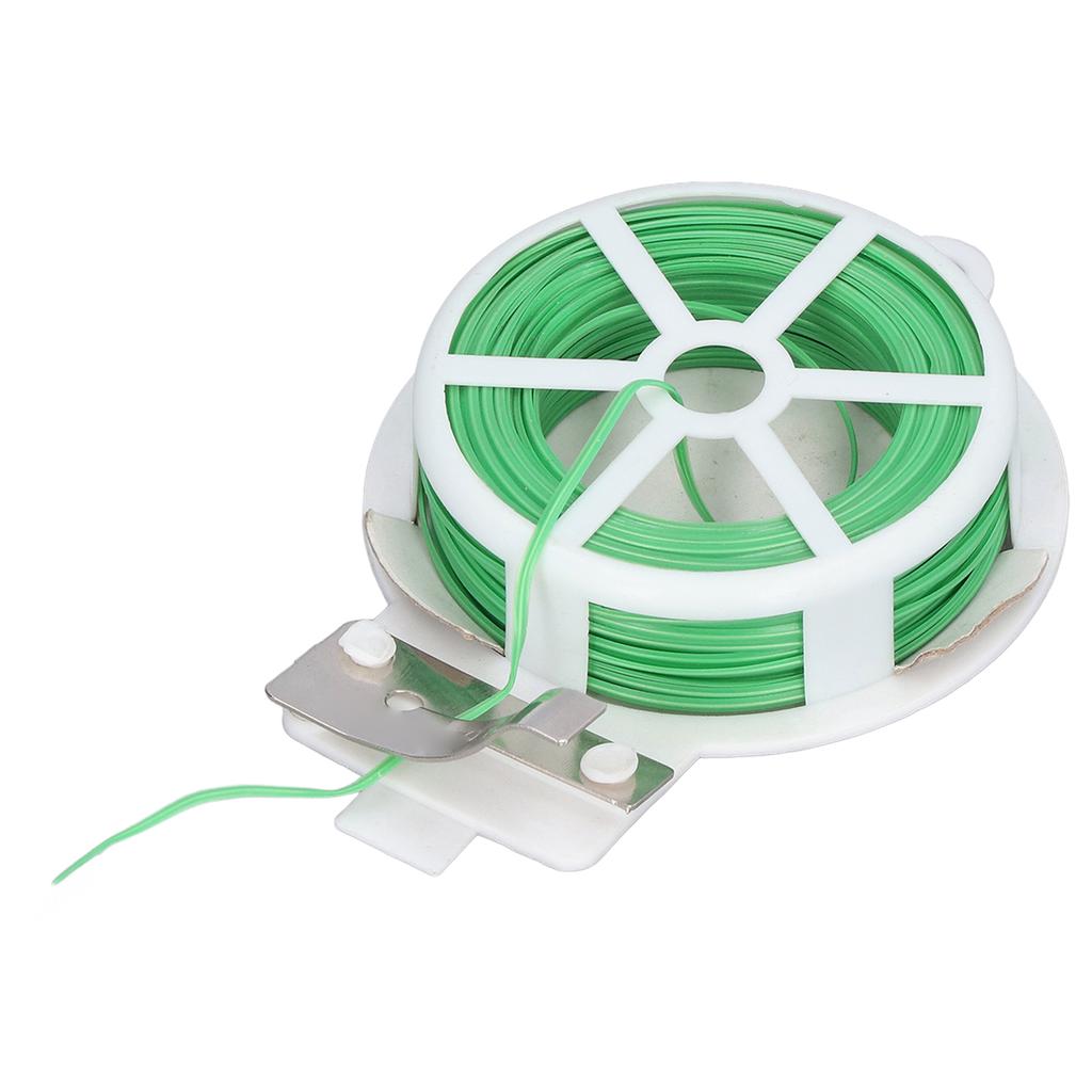 Plant Cable Tie Plastic Steel Wire Twist Roll Dispenser with Cutter for Garden Vegetable Shed50