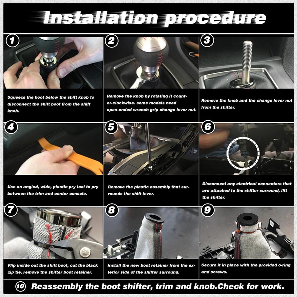 Shift Knob Limiter, Universal Shift Knob Boot Retainer Limiter Shifter Shifter Head Buckle Stopper