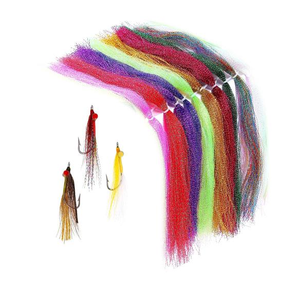 100 шт., материал для привязки мух, рыболовные снасти, приманка, крючок, линии, аксессуары из перьев