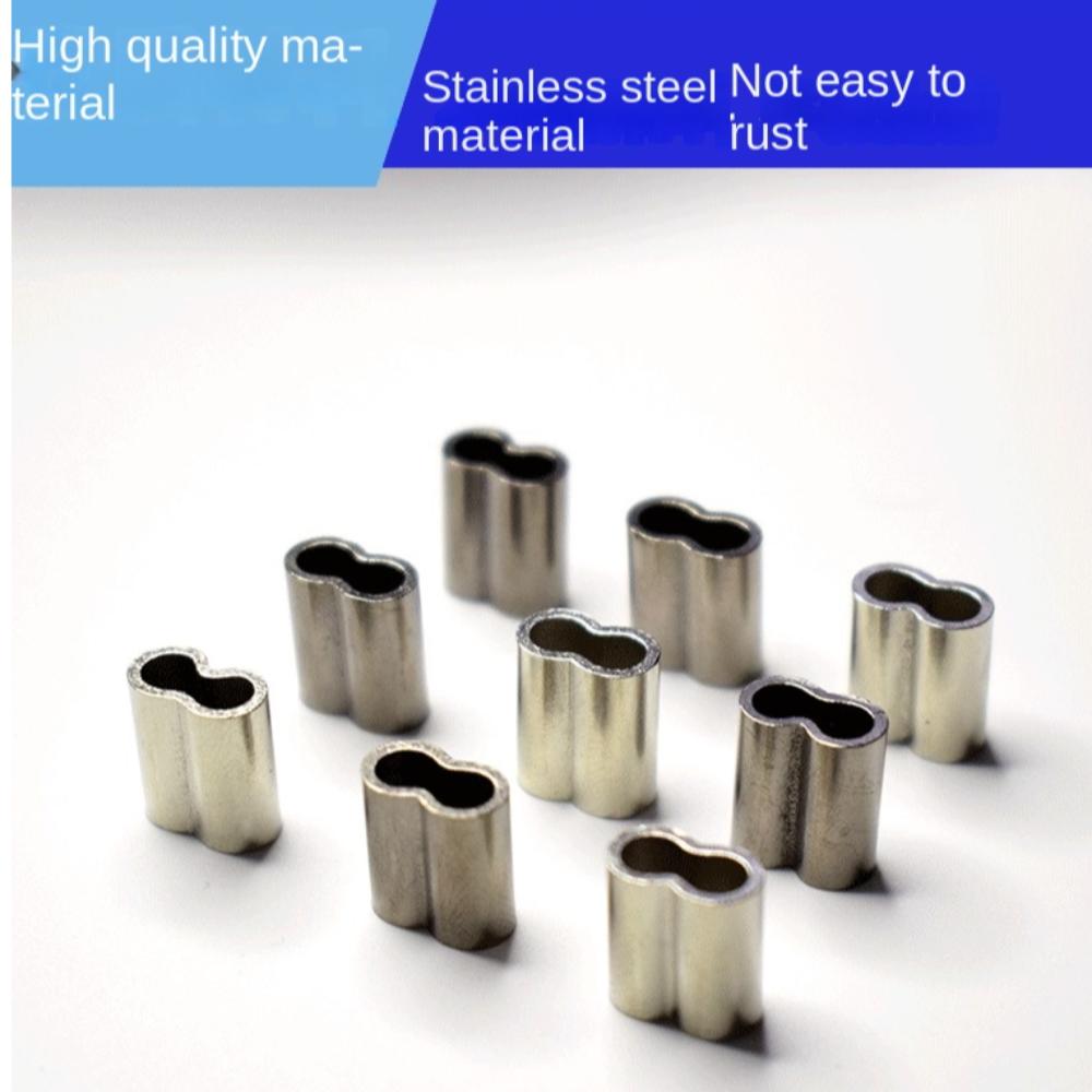 Проволочный обжимной соединитель Обжимные гильзы Овальная двойная медная трубка 2025 Трубка для рыболовной лески