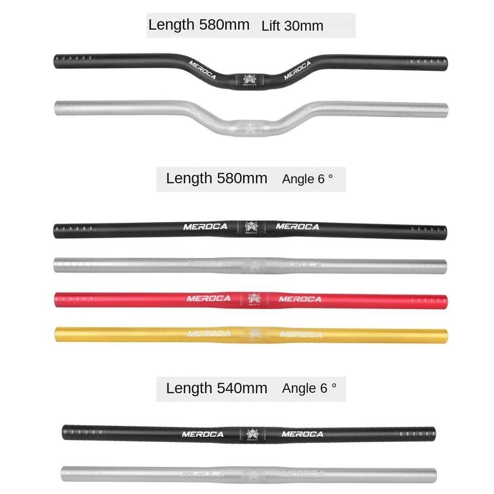 Руль MEROCA прямой/ласточкиной формы из алюминиевого сплава, подъемный руль 25,4x540/580 мм, запчасти для горных велосипедов.