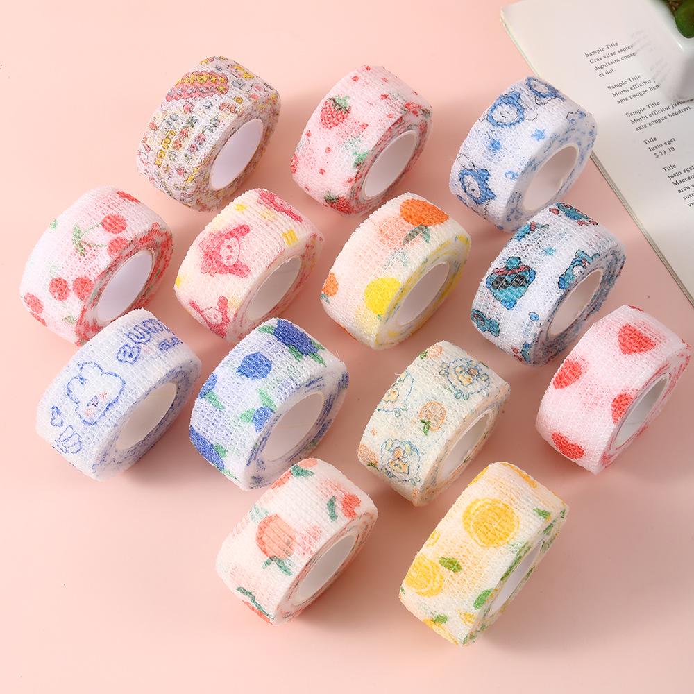 Милые мультяшные повязки на пальцы «Назад в школу» — эластичные, разрываемые, для удобства письма