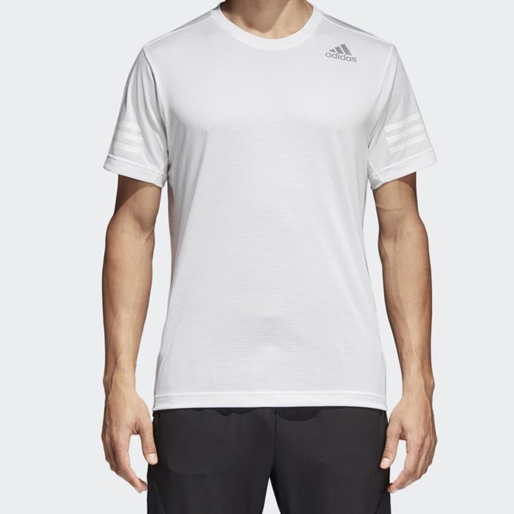 adidas Sports Gym Round Neck Short Sleeve White Men's CW3928
