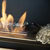 Wall Mounted Bioethanol Fireplace DELTA 2 Black with Glazing TÜV