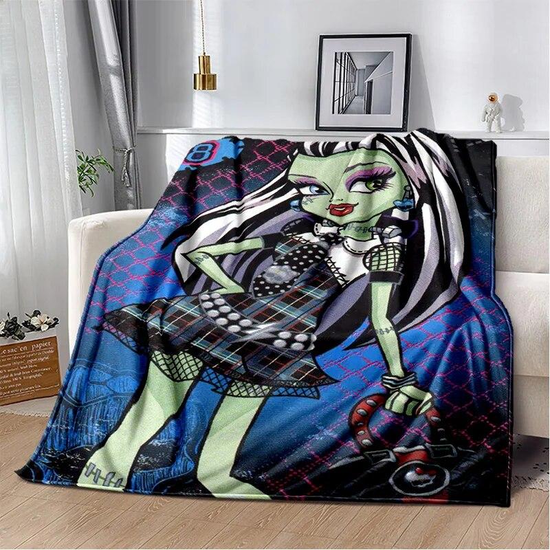 3D одеяло с героями мультфильмов Monster High, мягкое одеяло для дома, спальни, кровати, дивана, пикника, путешествия, офиса, отдыха, одеяло, детское одеяло