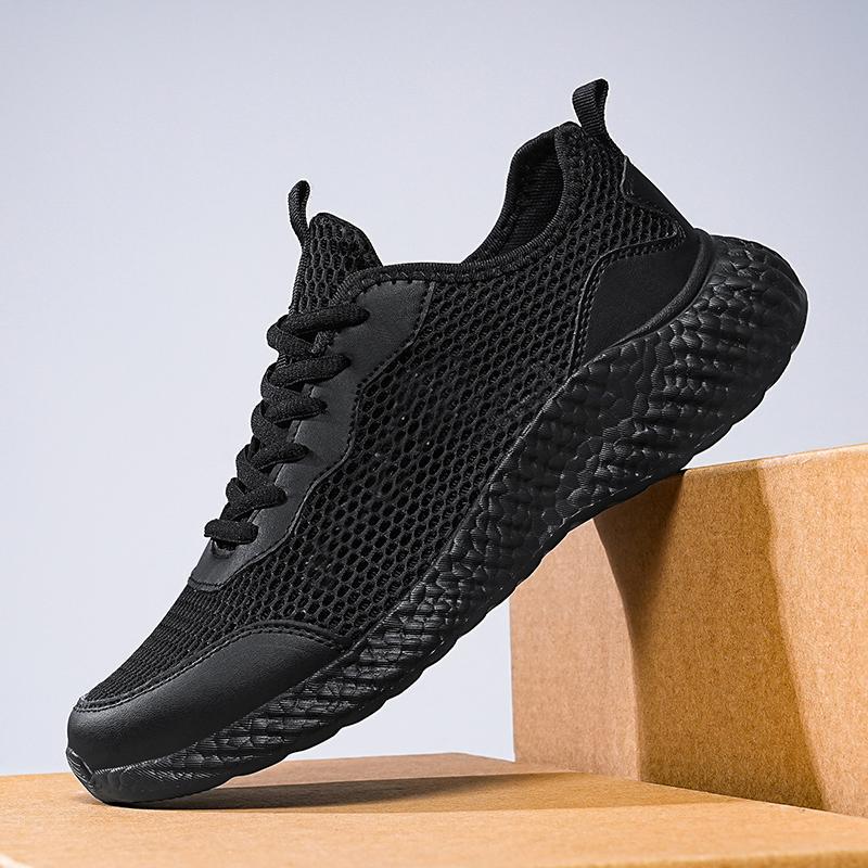 Летняя новая мужская легкая спортивная обувь на платформе, повседневная обувь для бега, большой размер, дышащая сетчатая обувь, модная мужская обувь