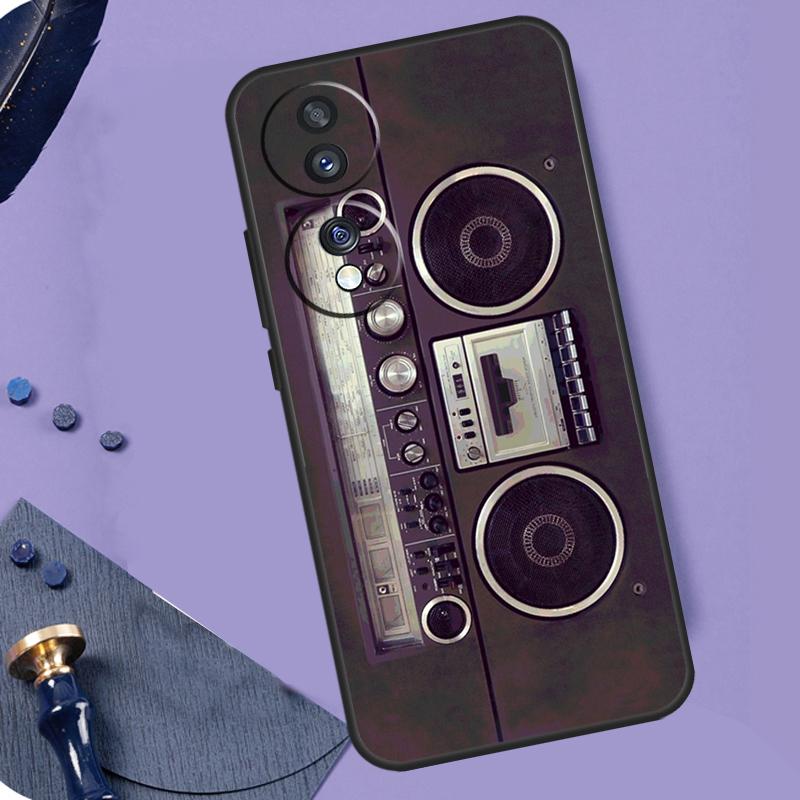 Old Cassette Tape Case For Honor Magic 8 Pro 5 6 7 Lite X9a X9b X9c X9d X8a X8b X8c 50 70 90 200 400 Pro Coque