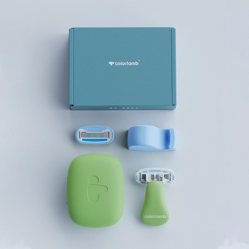 Портативный женский бритвенный набор Ручная бритва для бикини Удалитель волос для женщин Частное тело С картриджами для ухода за кожей