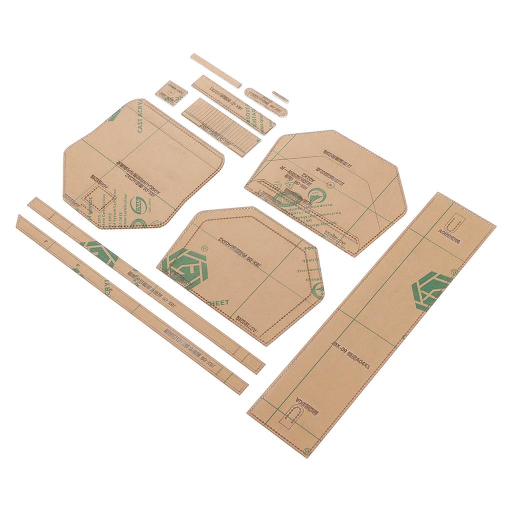 Shoulder Bag Acrylic Template Pattern Clear Precise Positioning Handbag Leather Templates for DIY