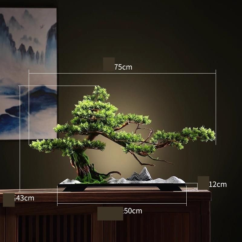 Имитация Сосны Приветственной Новогоднее Украшение Китайский Вход Гостиная Офис Отель Клуб Декоративный Ландшафтный Дизайн