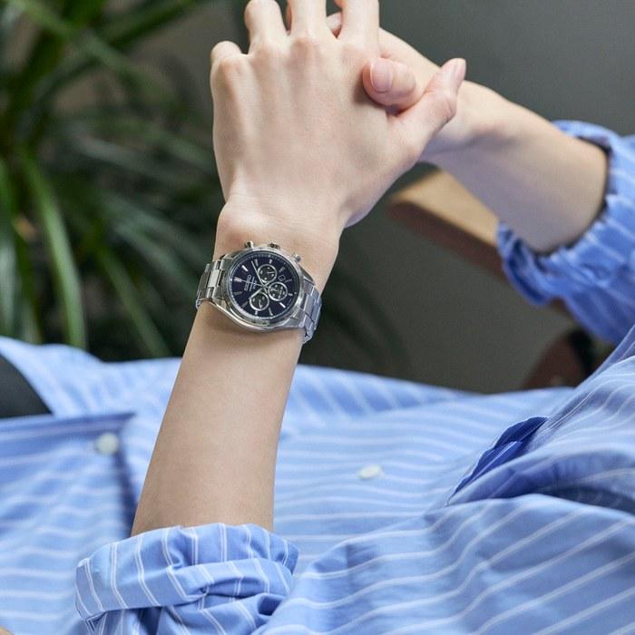 [Часы Seiko] SEIKO SELECTION SBPY183 Мужские Солнечные Часы-Хронограф - Синие (Модель 2026 года)
