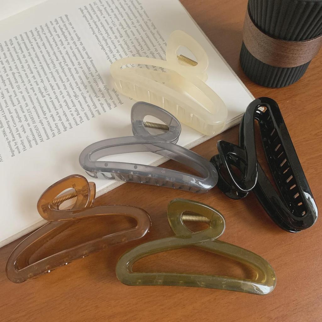 Заколка для волос Jelly Color Large Shark для женщин - 2024 High-End Bun and Back Hair Clip