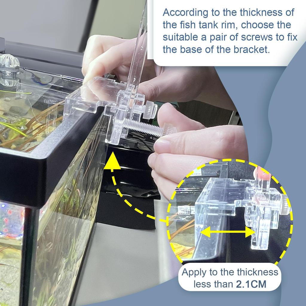 Driamor Aquarium Light Stand Acrylic Stand Height Adjustable Aquarium Light Lift Aquarium LED Light Holder