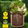 Non-Woven Felt Grow Bag Large Diameter Potato Planting Bag Seedlings Growing Bucket with Window for Vegetables Strawberries