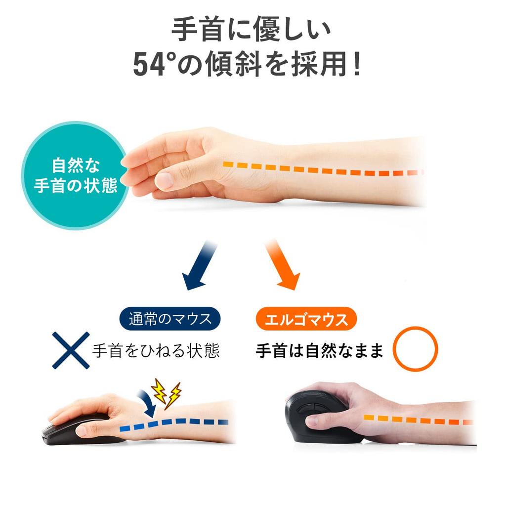 Аккумулятор Sanwa Direct Bluetooth, совместимый с серебристой мышью, 3 сопряжения, эргономичный, управляемый, тихий, Windows/Mac, 400-MABT102S