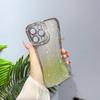 Electroplated Bling Glitter Diamond Gradient Colorful Phone Case For iPhone 15 Pro Max 11 12 13 14 Pro Max Transparent Soft Silicone Cover