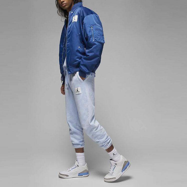 Jordan Flight Knitted Sweatpants Men's Ice Blue Moderate Cuffed Pants DR3089-411