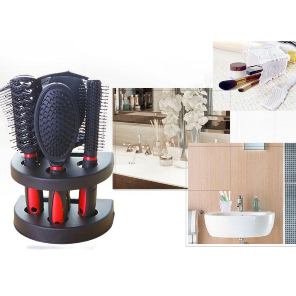 5 шт./набор противоскользящих зеркал для макияжа, набор расчесок, антистатическая расческа с держателем для парикмахера