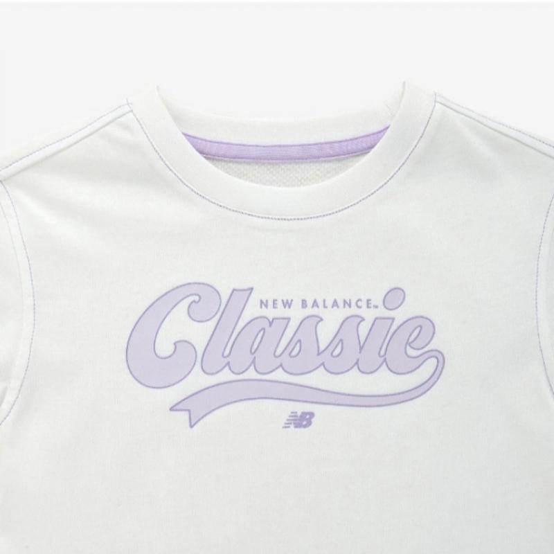 New Balance Футболка с коротким рукавом для детей Nqj Nk9ee2801g 10 Nbgc Life для девочек, укороченная футболка