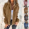 Womens Fleece Jackets Solid Zip Up Coats Long Sleeve Fuzzy Hooded Jacket Outerwear With Pockets Winter And Fall
